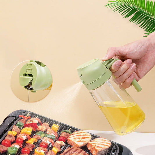 2-in-1 Oil Sprayer Bottle 470ml – Cooking, Baking & BBQ Kitchen Oil Dispenser