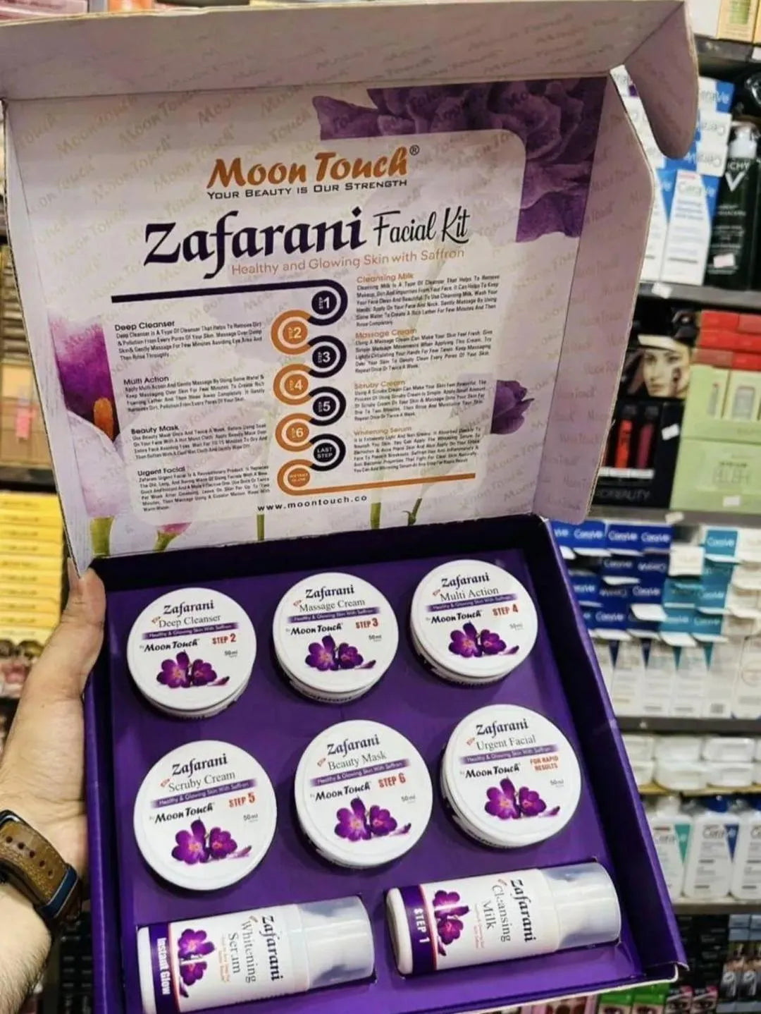 Zafarani Facial Set 8 in 1 Skincare Bundle Facial Kit - 1 Pcs