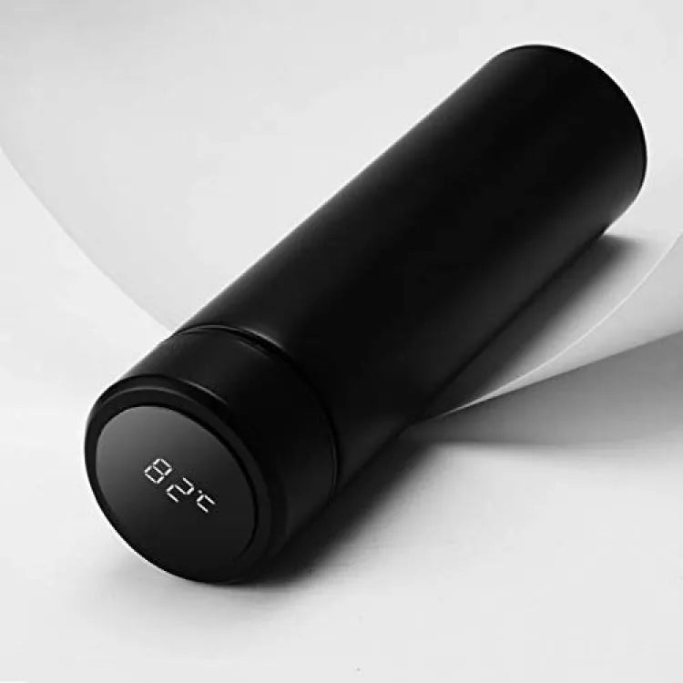Smart Temperature Display Stainless Steel Thermal Vacuum Water Bottle (500ml) - Random Color