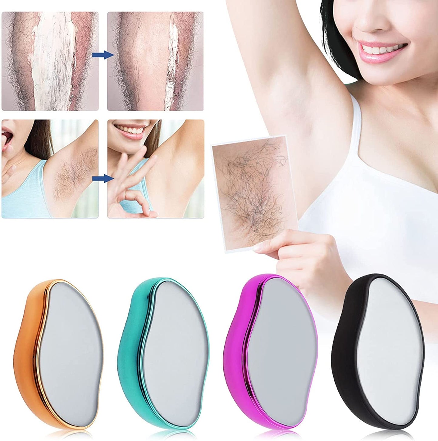 Magic Crystal Hair Eraser – Painless Hair Remover for Smooth & Silky Skin