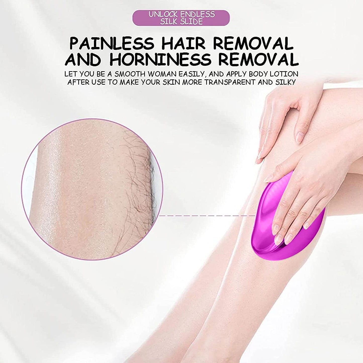 Magic Crystal Hair Eraser – Painless Hair Remover for Smooth & Silky Skin