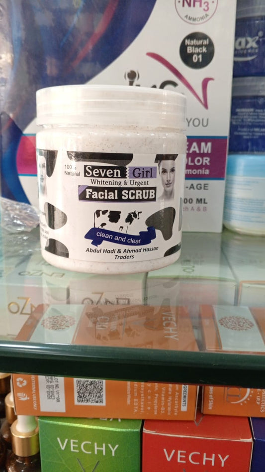 Seven Girl Whitening & Facial Scrub – Big Size, Made in UK
