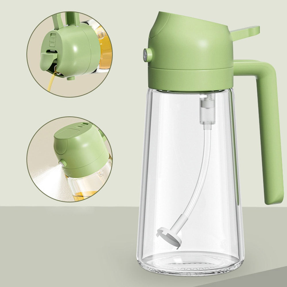 2-in-1 Oil Sprayer Bottle 470ml – Cooking, Baking & BBQ Kitchen Oil Dispenser