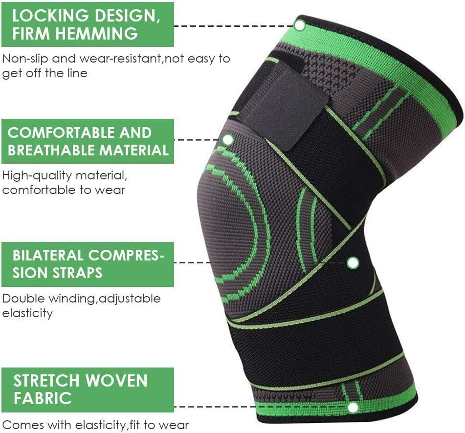 Knee Support Band Premium 3D Weave  – Adjustable Compression Strap