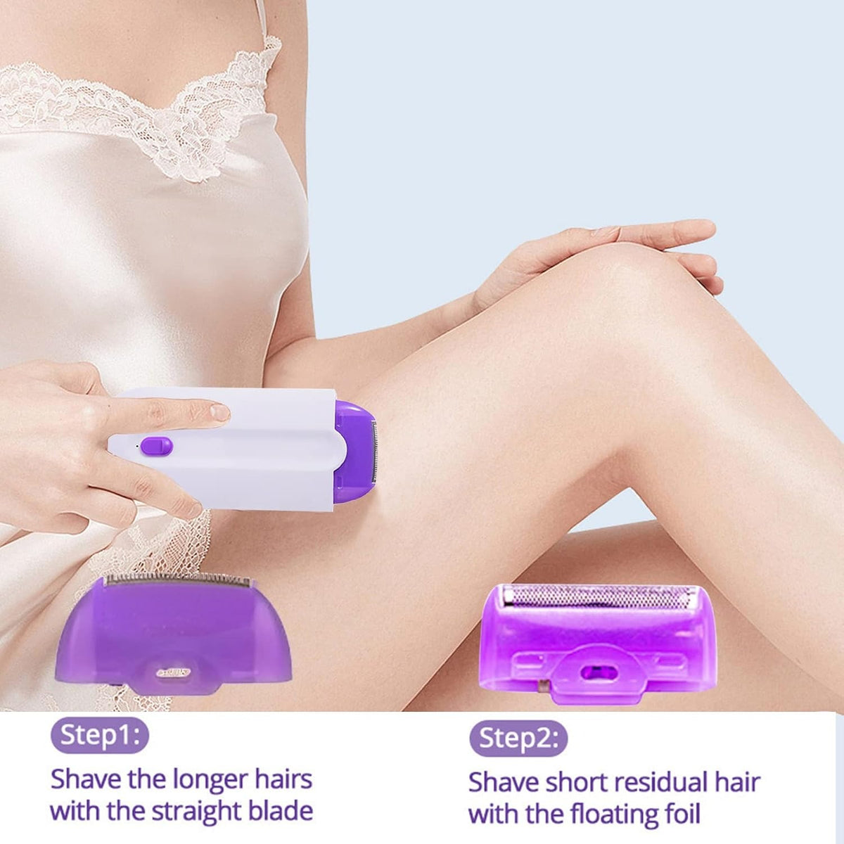 Painless Electric Epilator & Hair Removal Device for Women