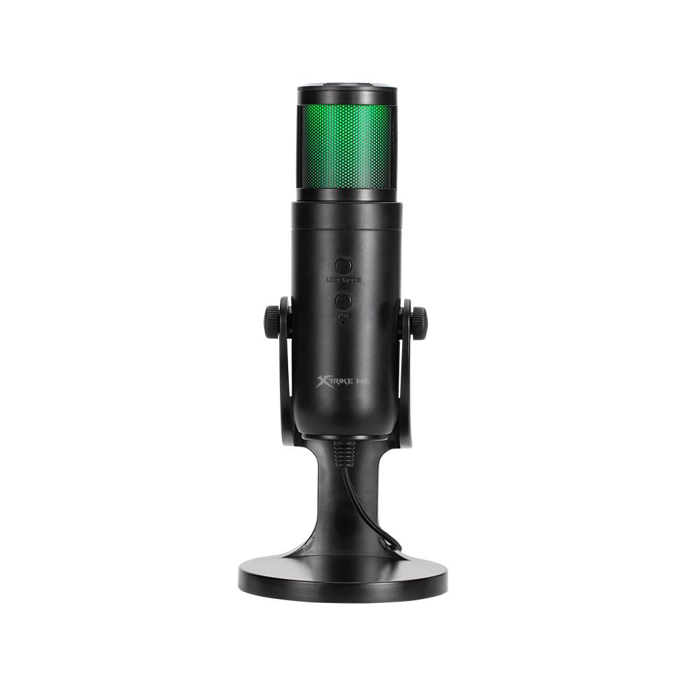 Xtrike Me XMC-01 RGB Streaming Gaming Microphone – USB Condenser Mic with 12 RGB Light Modes